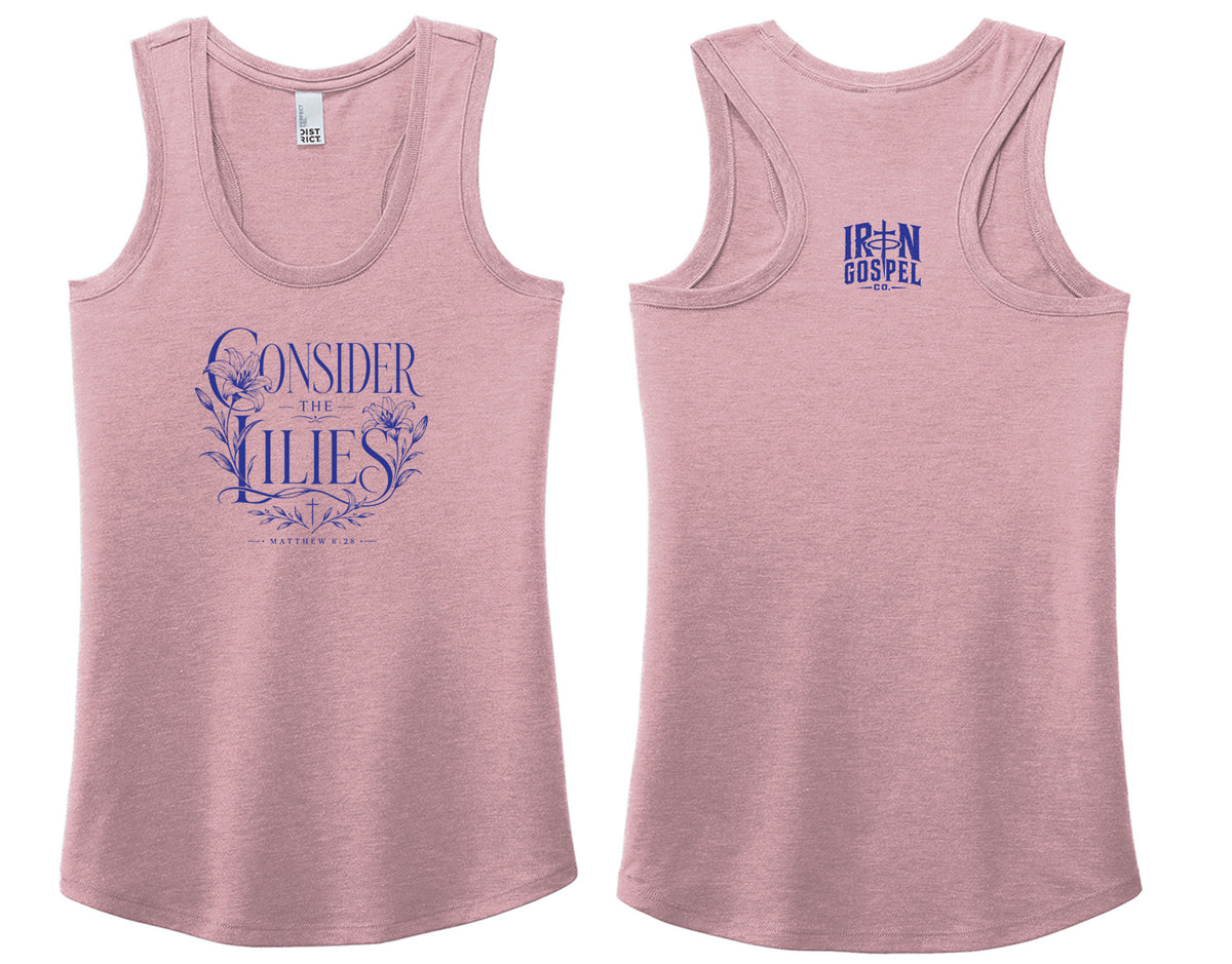 Consider the Lilies — Women’s Racerback Tank