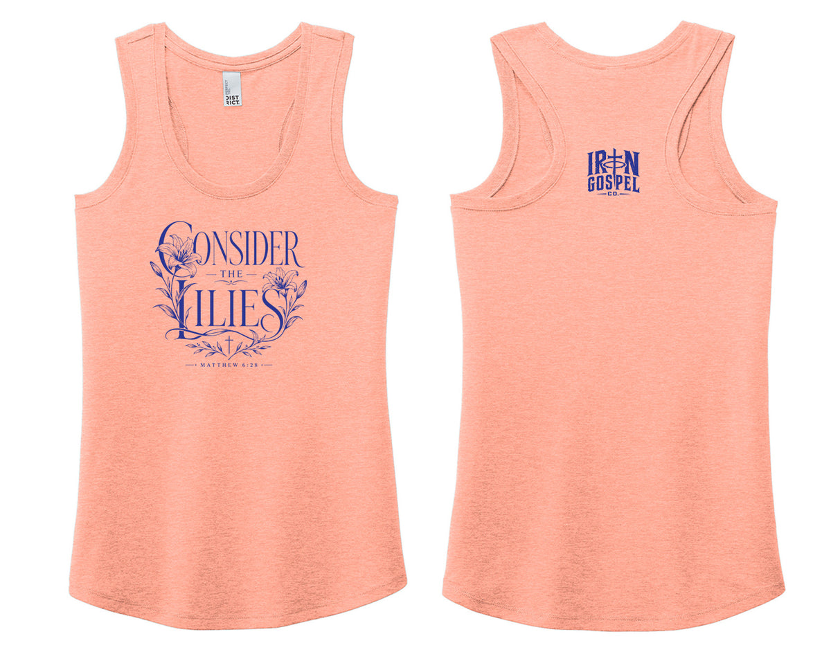 Consider the Lilies — Women’s Racerback Tank