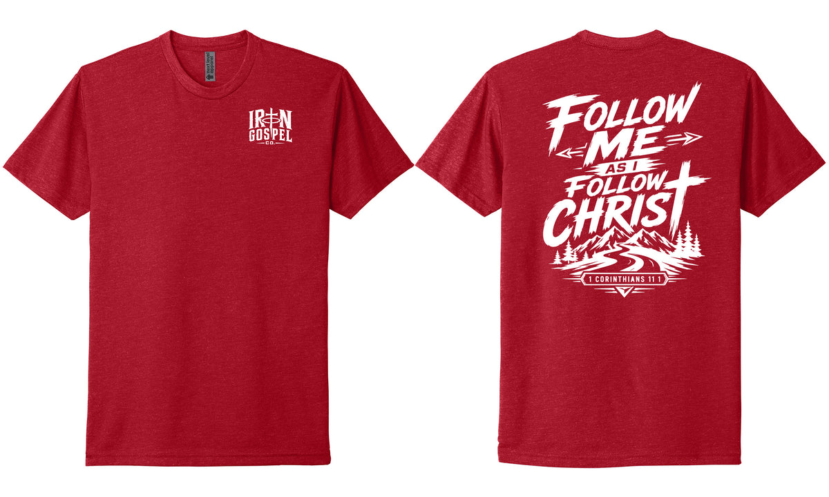 Follow Me as I Follow Christ — Men’s Cotton Blend Tee