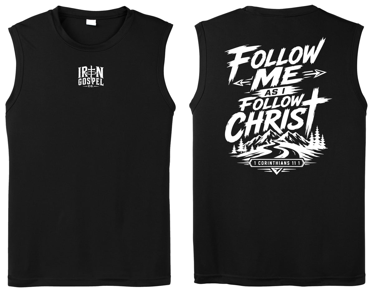 Follow Me As I Follow Christ — Men’s Christian Performance Tank