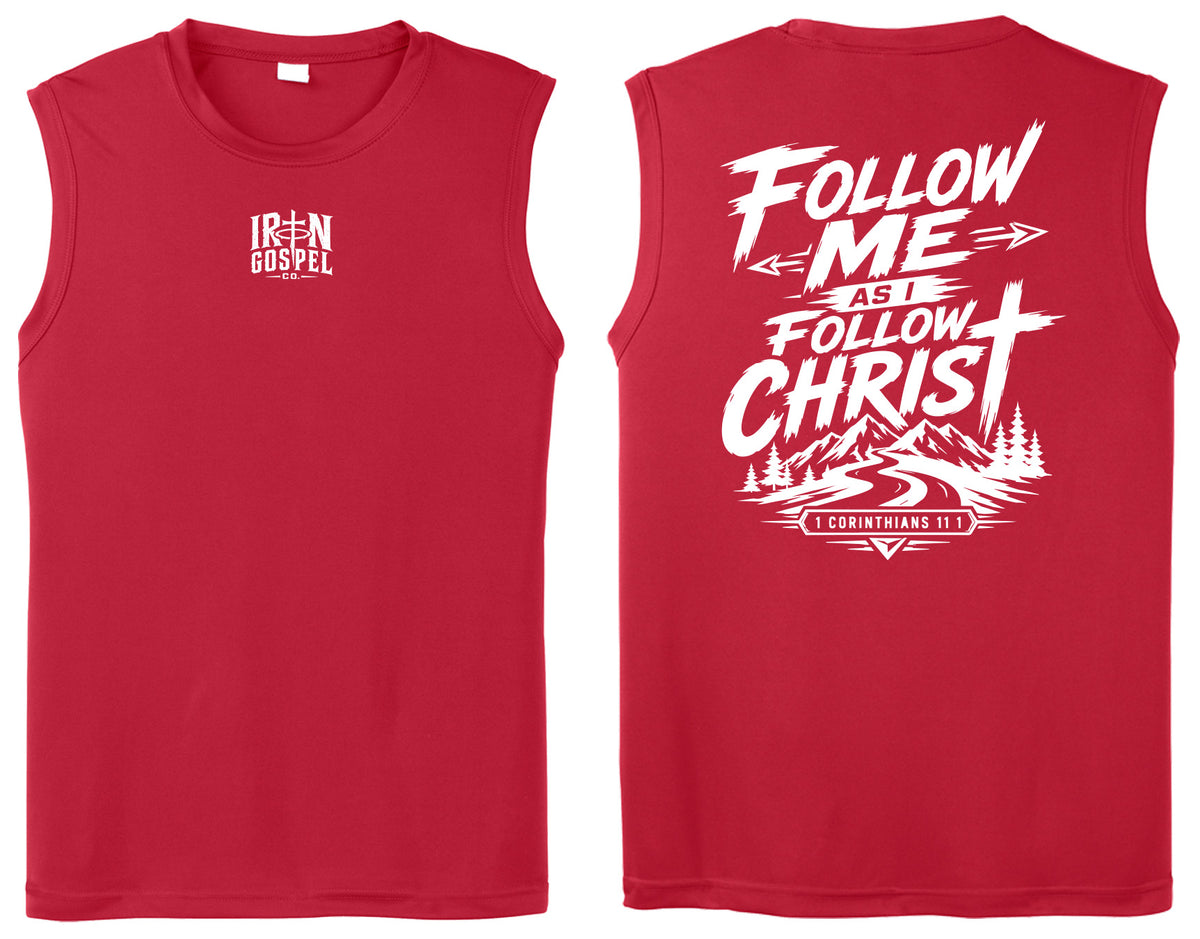 Follow Me As I Follow Christ — Men’s Christian Performance Tank