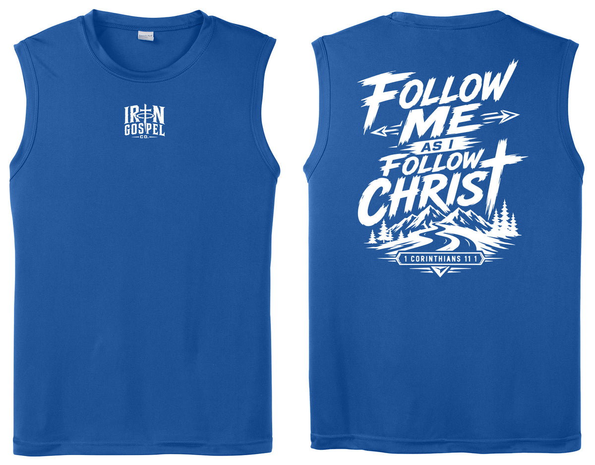 Follow Me As I Follow Christ — Men’s Christian Performance Tank