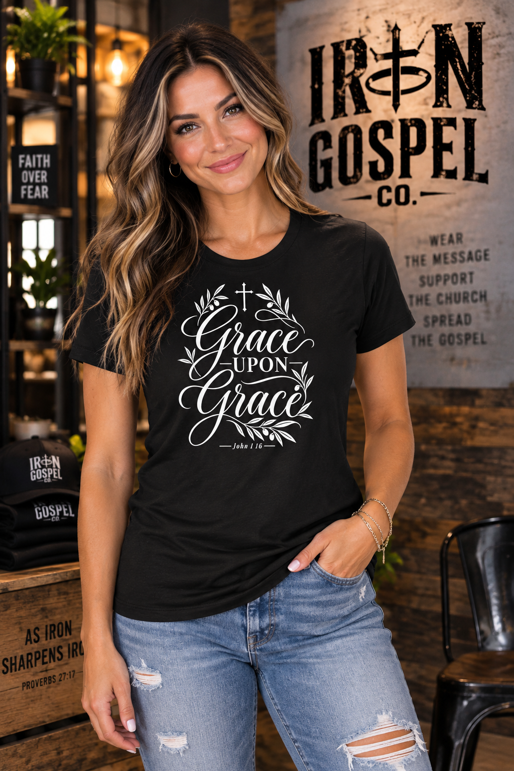 Grace Upon Grace — Women’s Cotton Tee