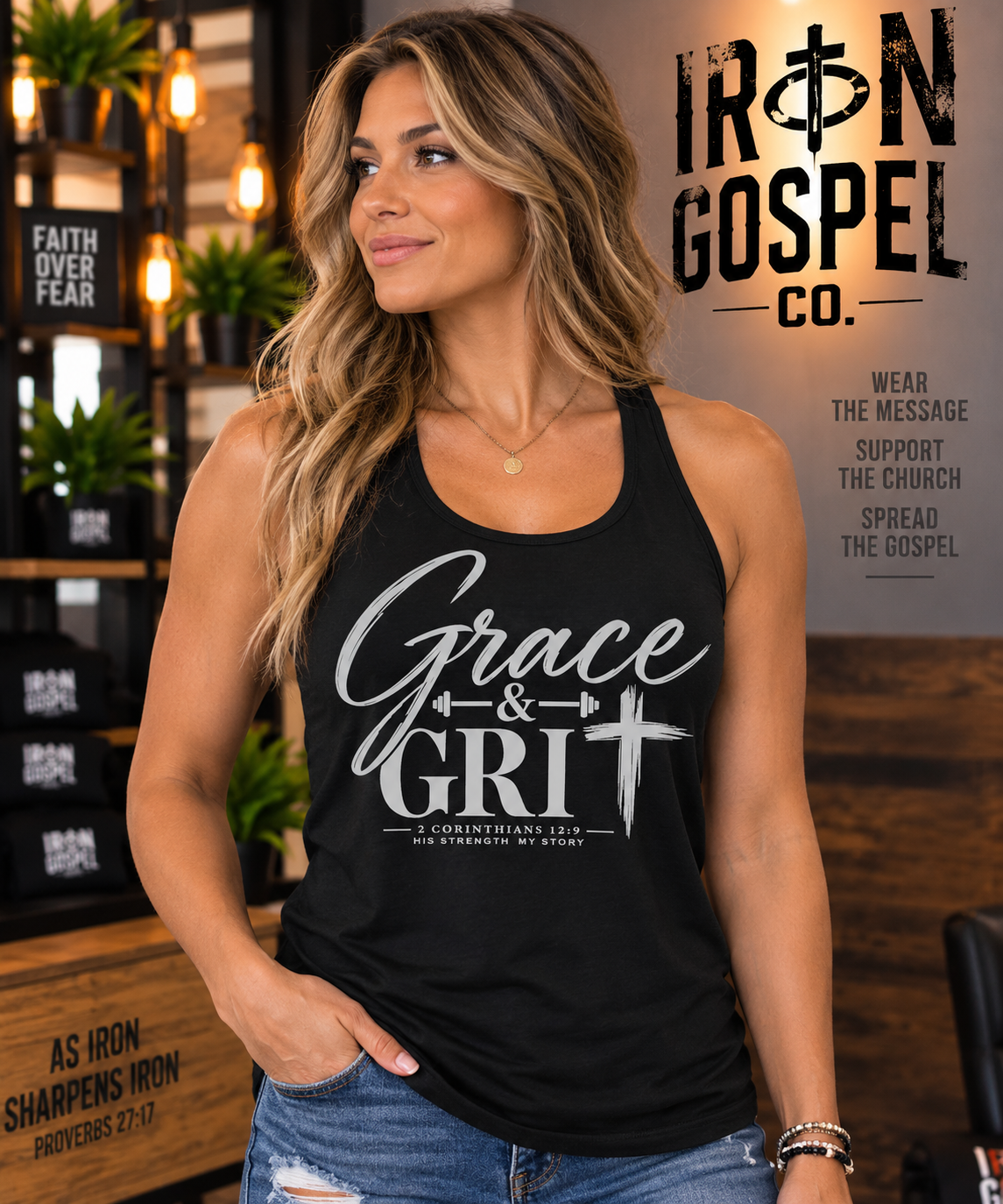 Grace & Grit — Women's Athletic Muscle Tank