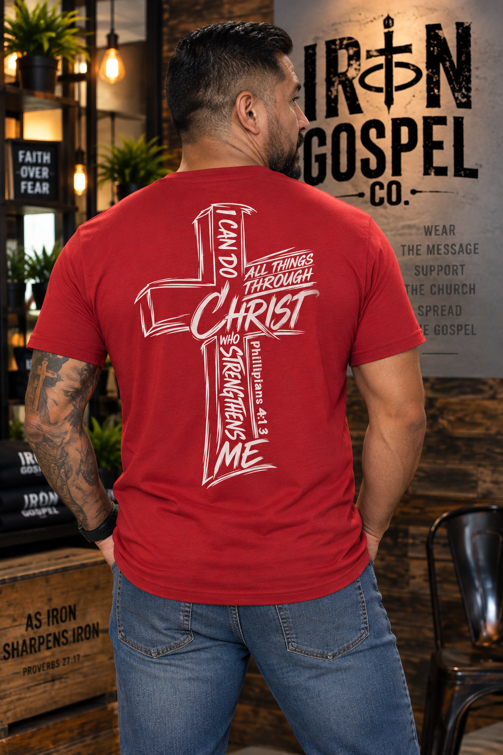 I Can Do All Things Through Christ — Men’s Cotton Tee