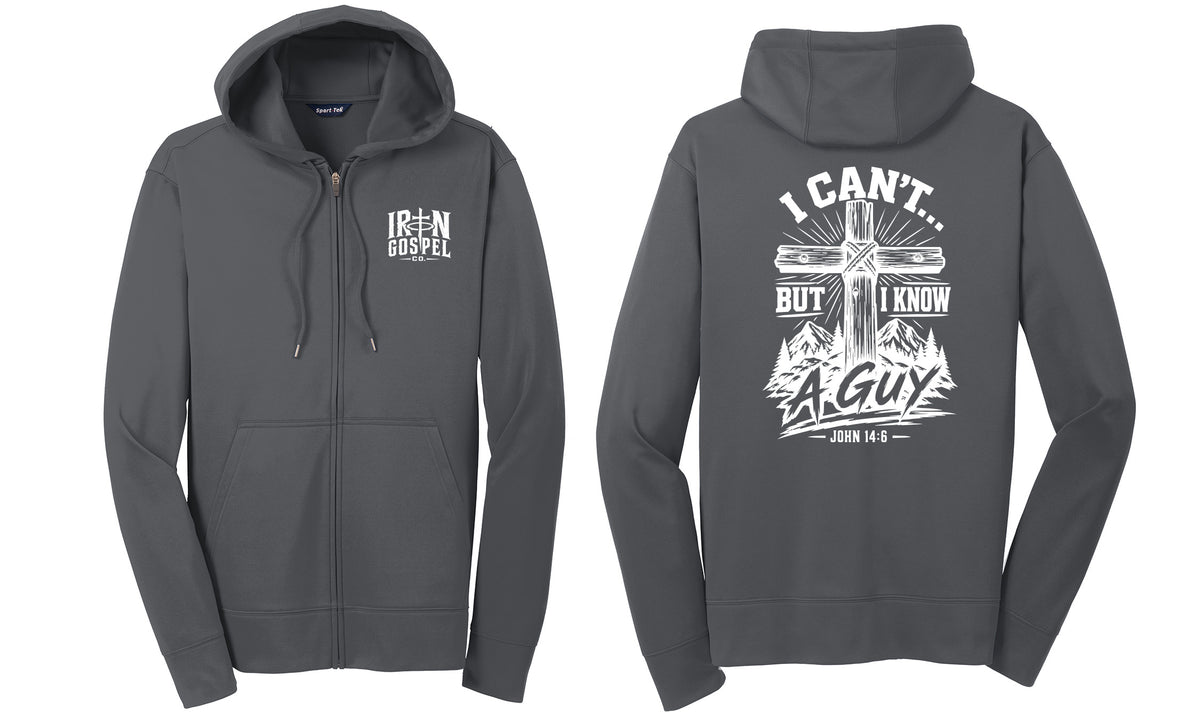 I Can’t… But I Know a Guy Christian Performance Zip-Up Hoodie