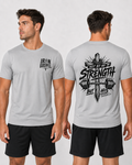 Not by My Strength — Men’s Performance Tee