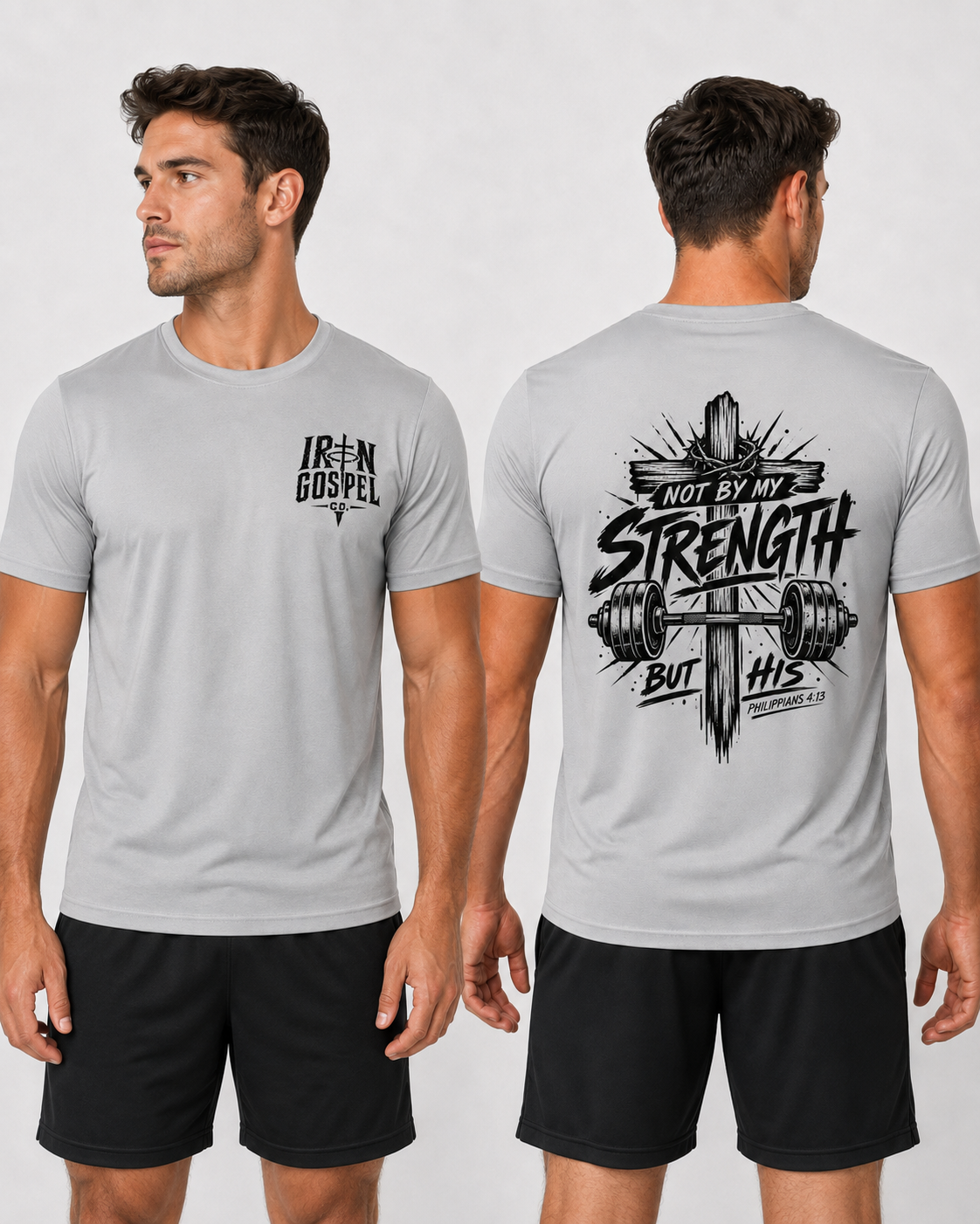 Not by My Strength — Men’s Performance Tee