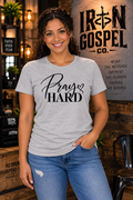 Pray Hard — Women's Cotton Blend Tee