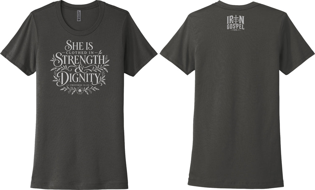 She Is Clothed - Women's Cotton Tee