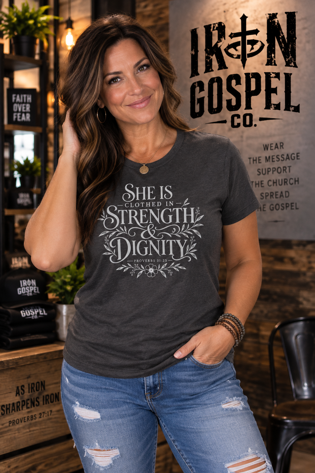 She Is Clothed - Women's Cotton Tee